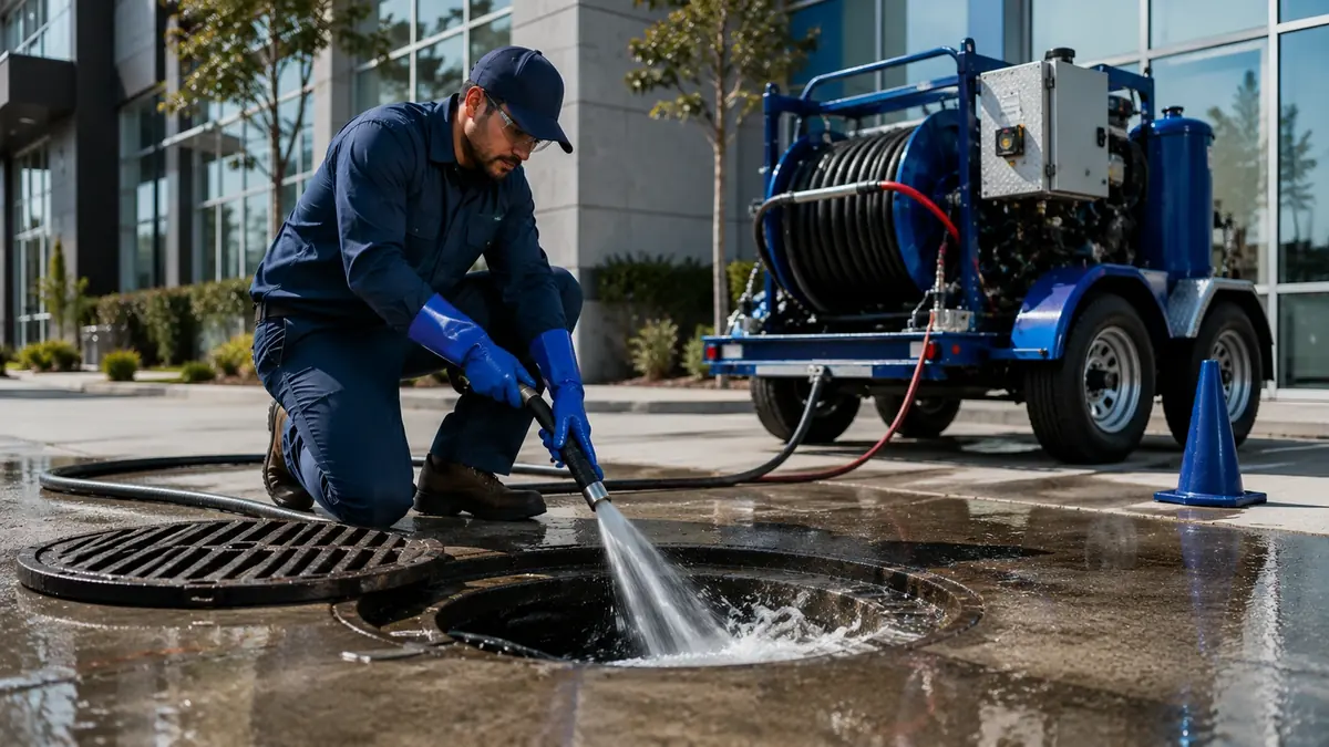 Commercial Hydro Jet Drain Cleaning in Rimforest
