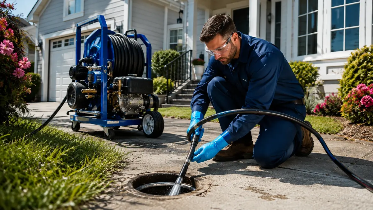 Residential Hydro Jet Drain Cleaning in Rimforest