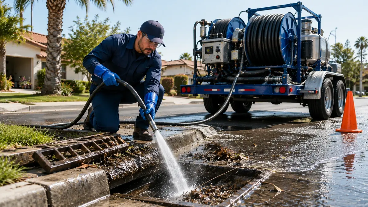 Storm Drain Hydro Jet Cleaning in Rimforest
